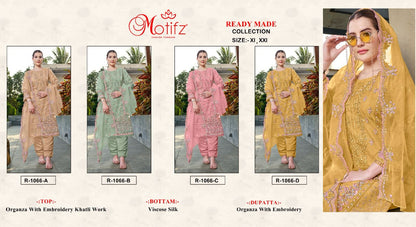 1066 Motifz Organza Pakistani Readymade Suits