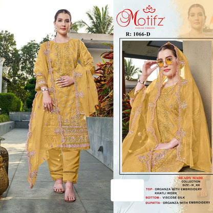1066 Motifz Organza Pakistani Readymade Suits