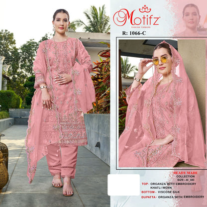 1066 Motifz Organza Pakistani Readymade Suits