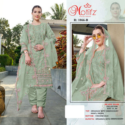 1066 Motifz Organza Pakistani Readymade Suits