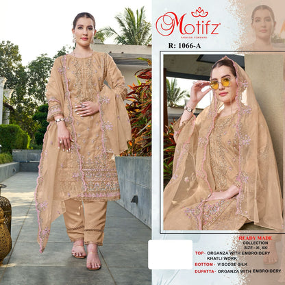 1066 Motifz Organza Pakistani Readymade Suits