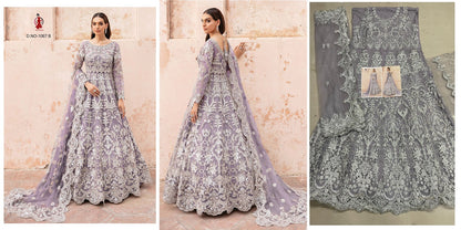 1067 Kb Series Net Gown Dupatta Set