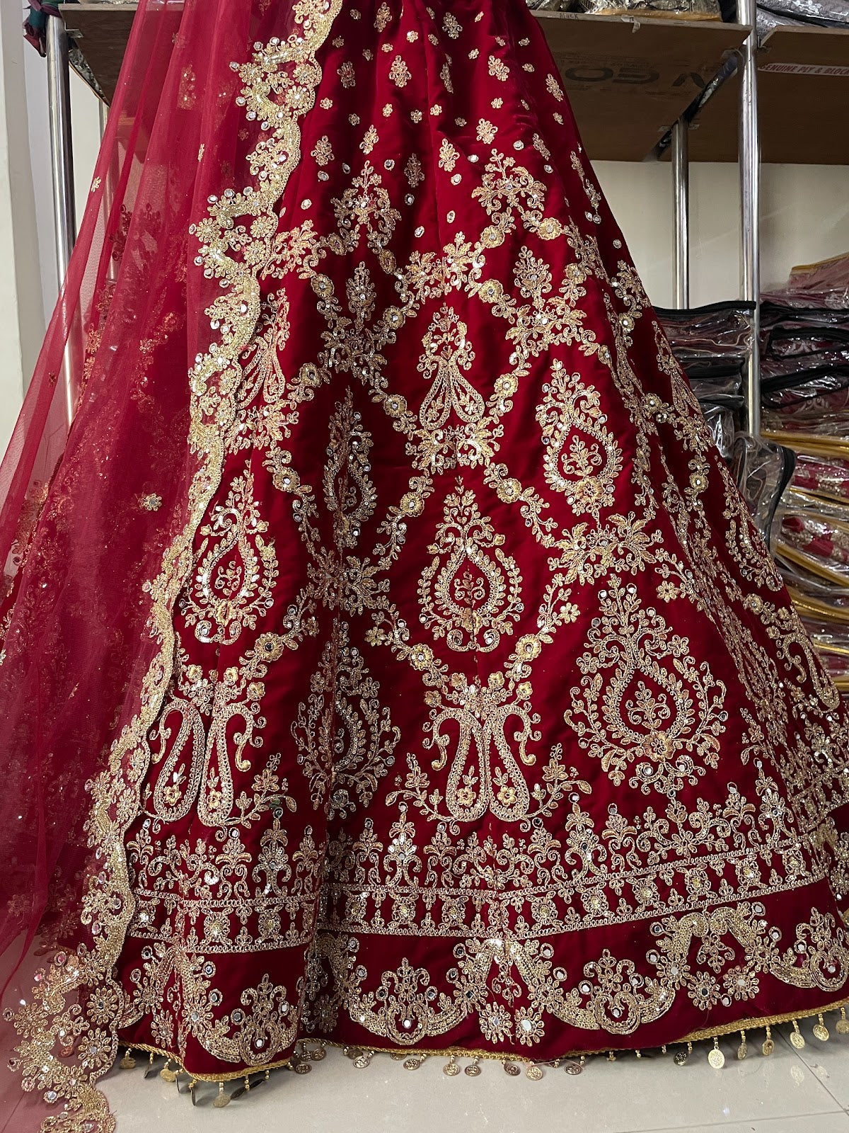 1070 Kb Series Velvet Bridal Lehenga Choli
