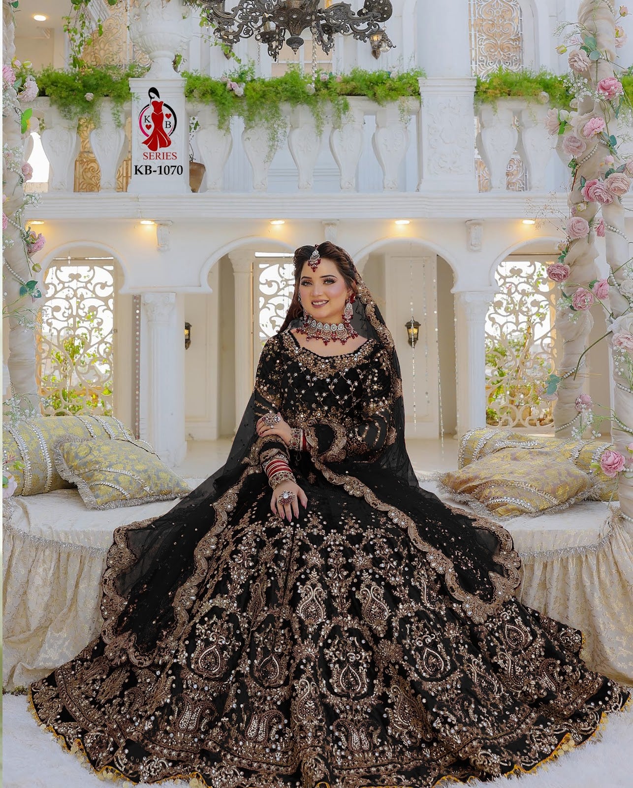 1070 Kb Series Velvet Bridal Lehenga Choli