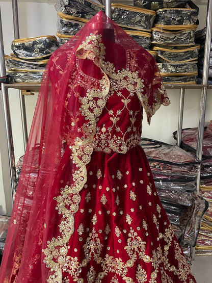 1070 Kb Series Velvet Bridal Lehenga Choli