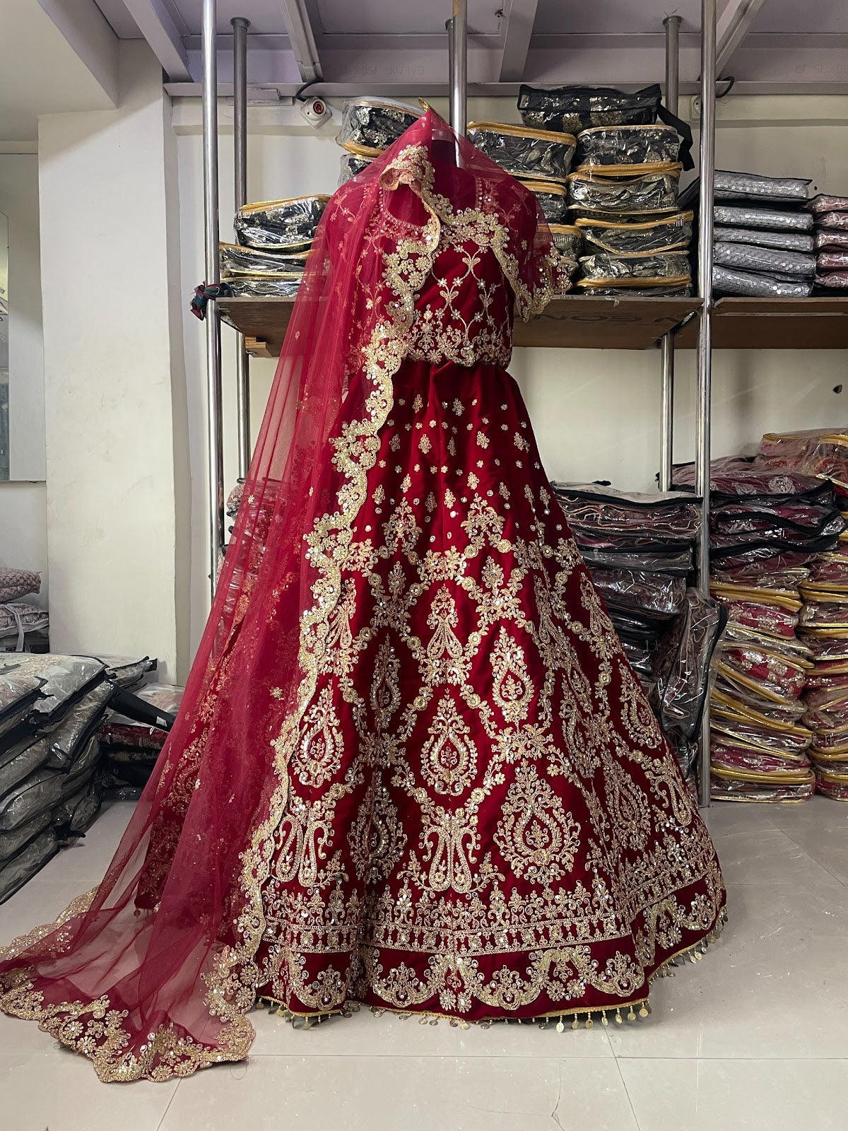1070 Kb Series Velvet Bridal Lehenga Choli