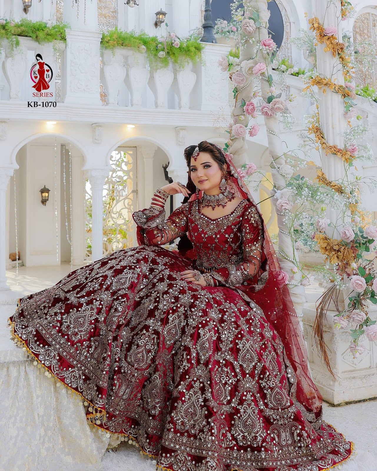 1070 Kb Series Velvet Bridal Lehenga Choli