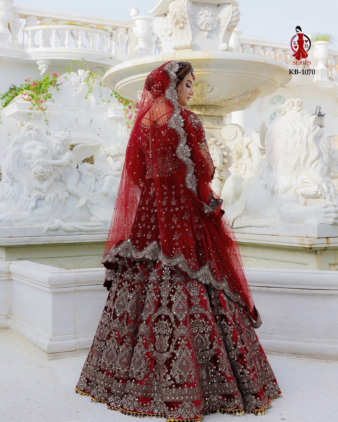 1070 Kb Series Velvet Bridal Lehenga Choli