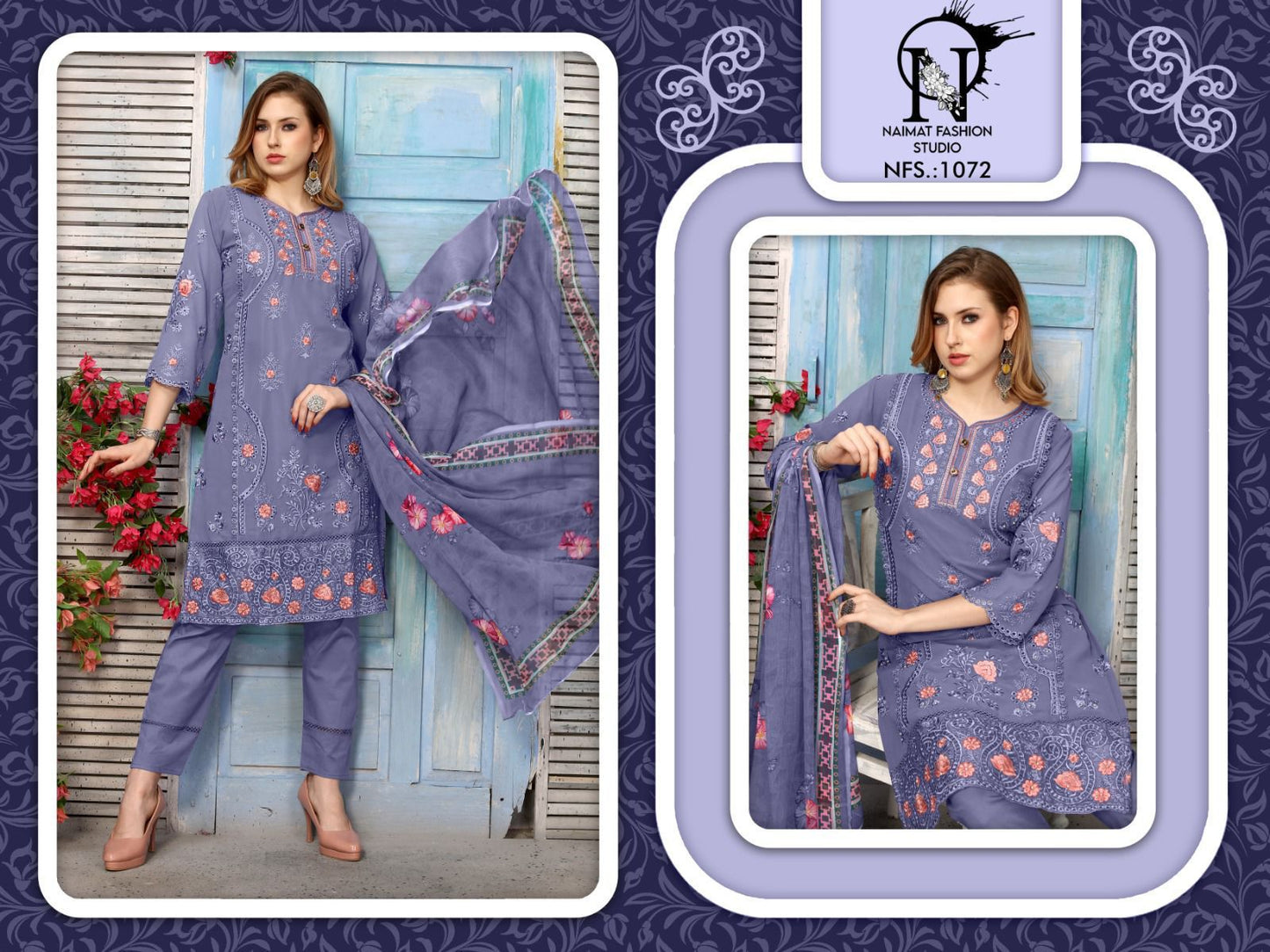 1072 Naimat Fashion Studio Pure Fox Pakistani Readymade Suits