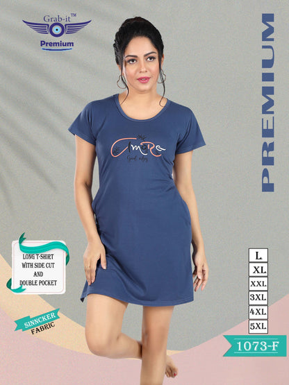 1073 F Grab It Sinker Women Long Tshirt