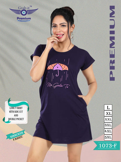 1073 F Grab It Sinker Women Long Tshirt