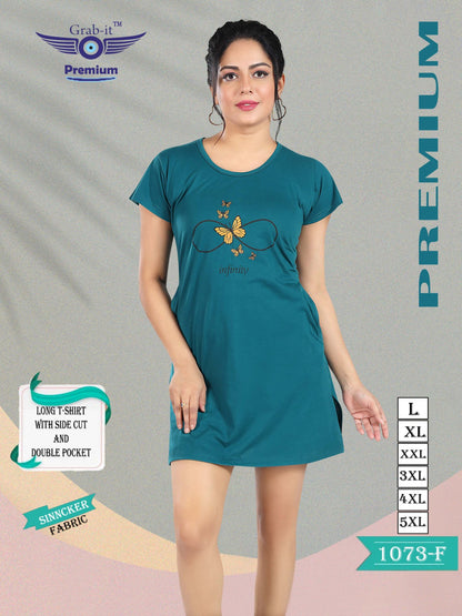 1073 F Grab It Sinker Women Long Tshirt