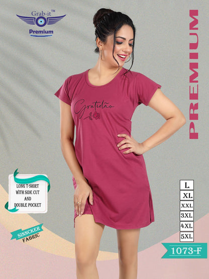 1073 F Grab It Sinker Women Long Tshirt