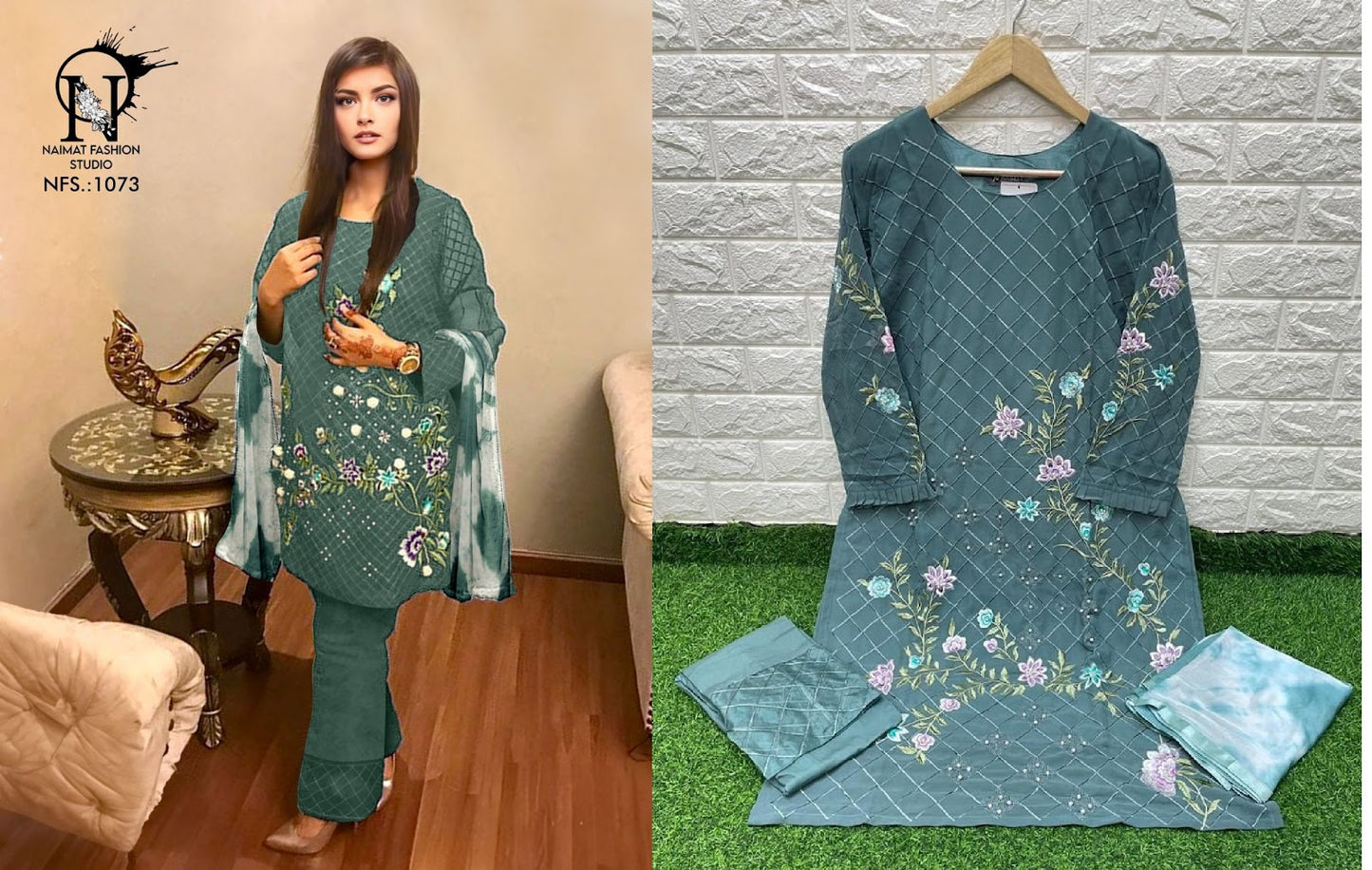 1073 Naimat Fashion Studio Pure Fox Pakistani Readymade Suits