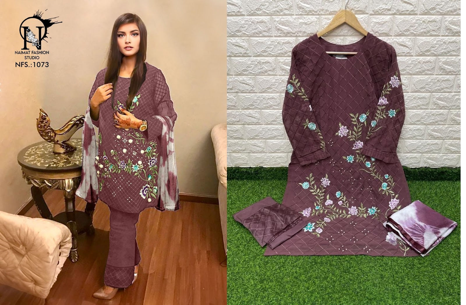 1073 Naimat Fashion Studio Pure Fox Pakistani Readymade Suits