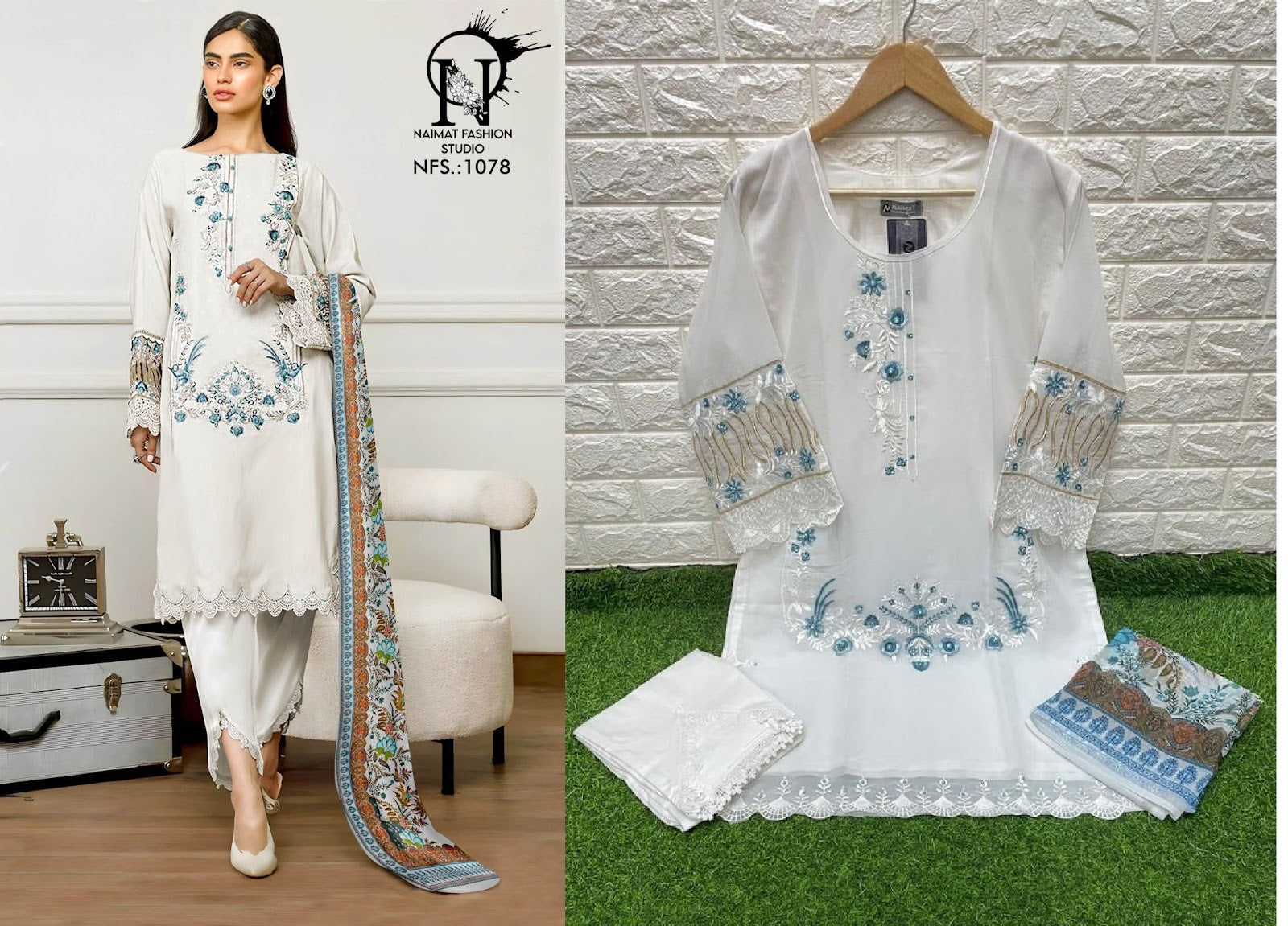 1078 Naimat Fashion Studio Pure Fox Pakistani Readymade Suits