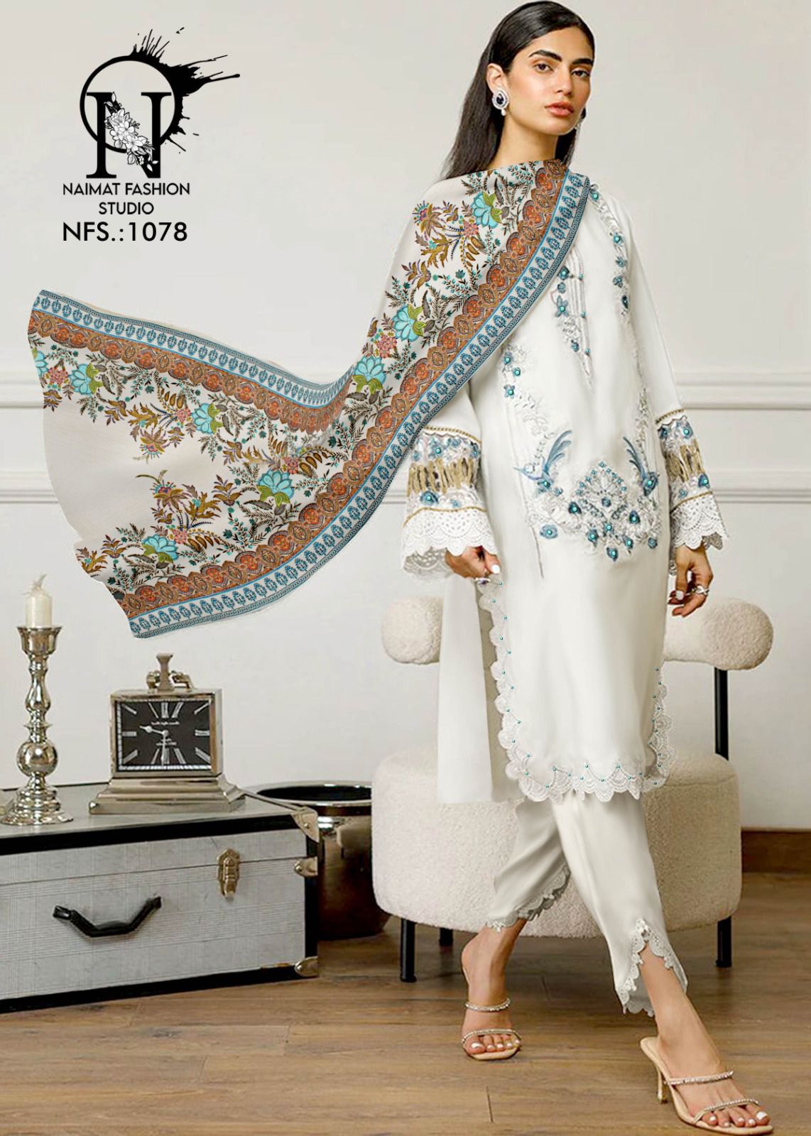 1078 Naimat Fashion Studio Pure Fox Pakistani Readymade Suits