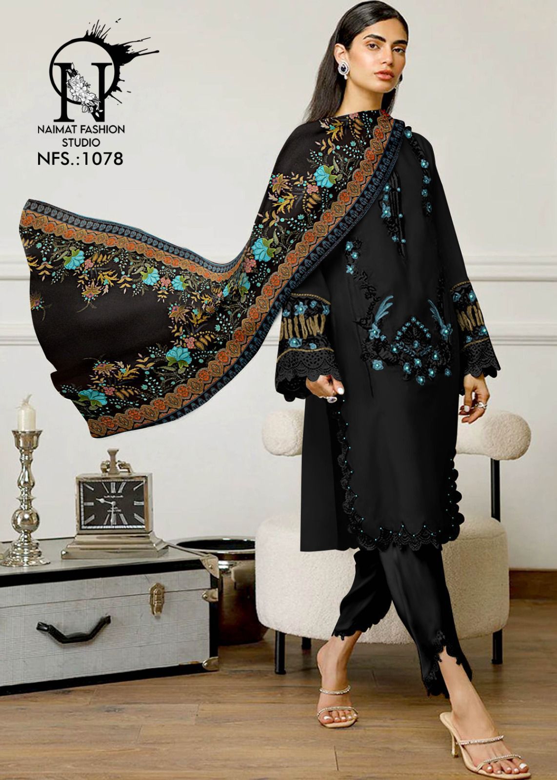 1078 Naimat Fashion Studio Pure Fox Pakistani Readymade Suits