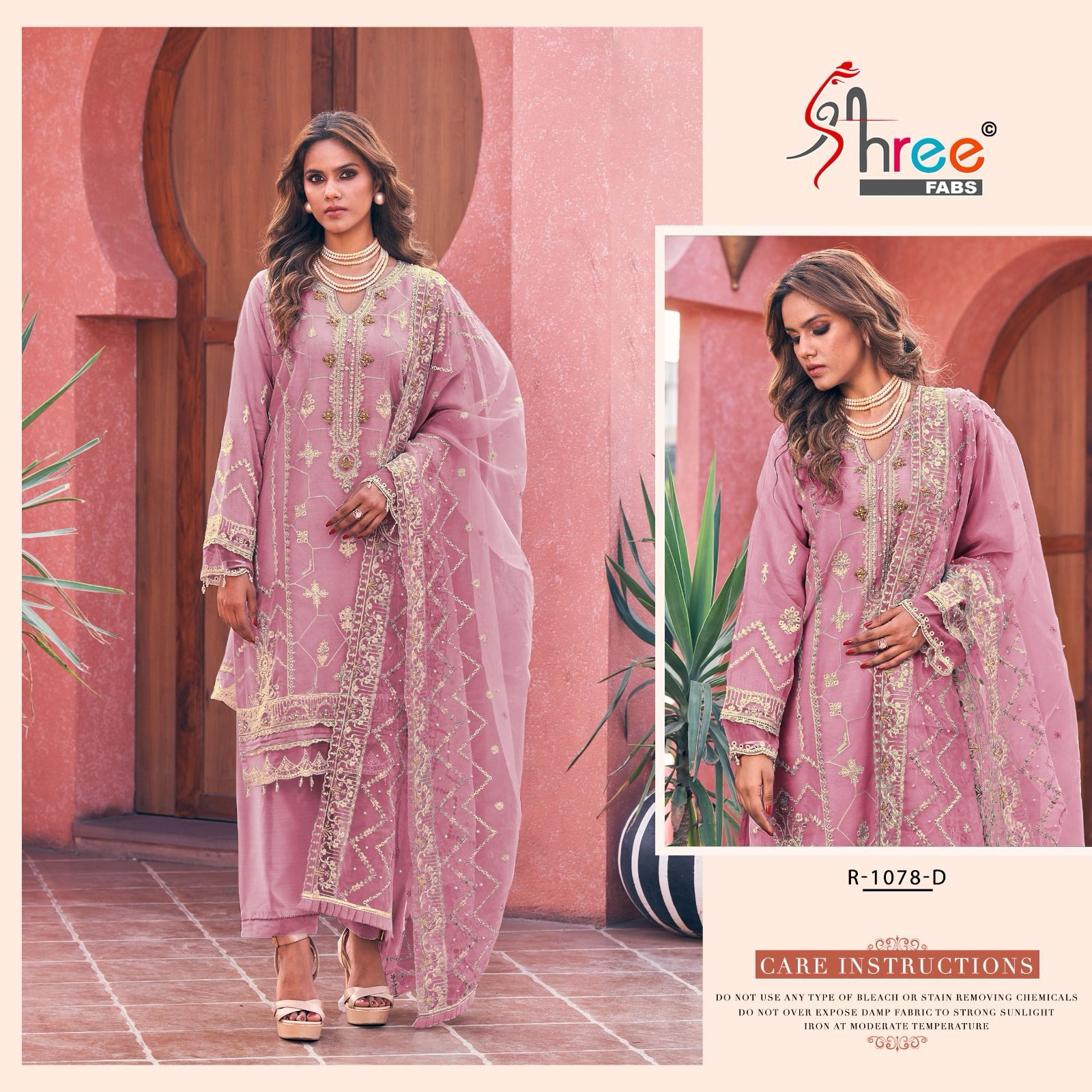 1078 Shree Fabs Organza Pakistani Readymade Suits