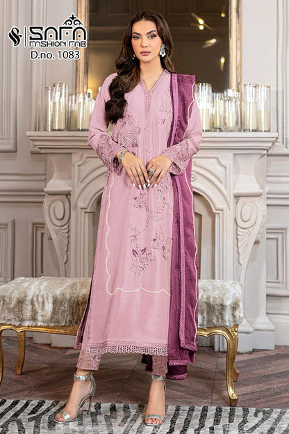 1083 Safa Fashion Fab Georgette Pakistani Readymade Suits