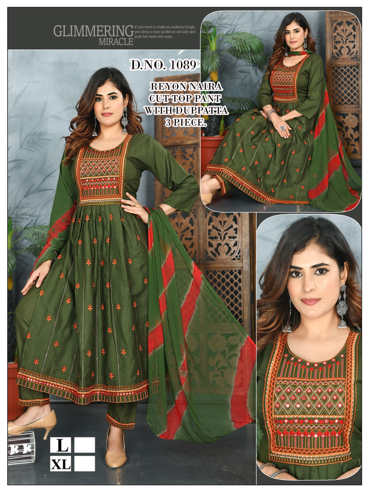 1086-1089 Violet Rayon Readymade Pant Style Suits