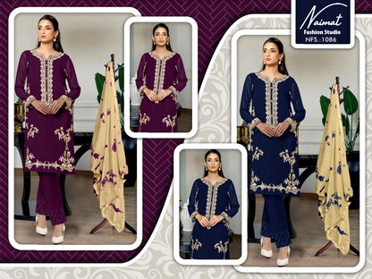 1086 Naimat Fashion Studio Pure Fox Pakistani Readymade Suits