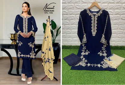 1086 Naimat Fashion Studio Pure Fox Pakistani Readymade Suits