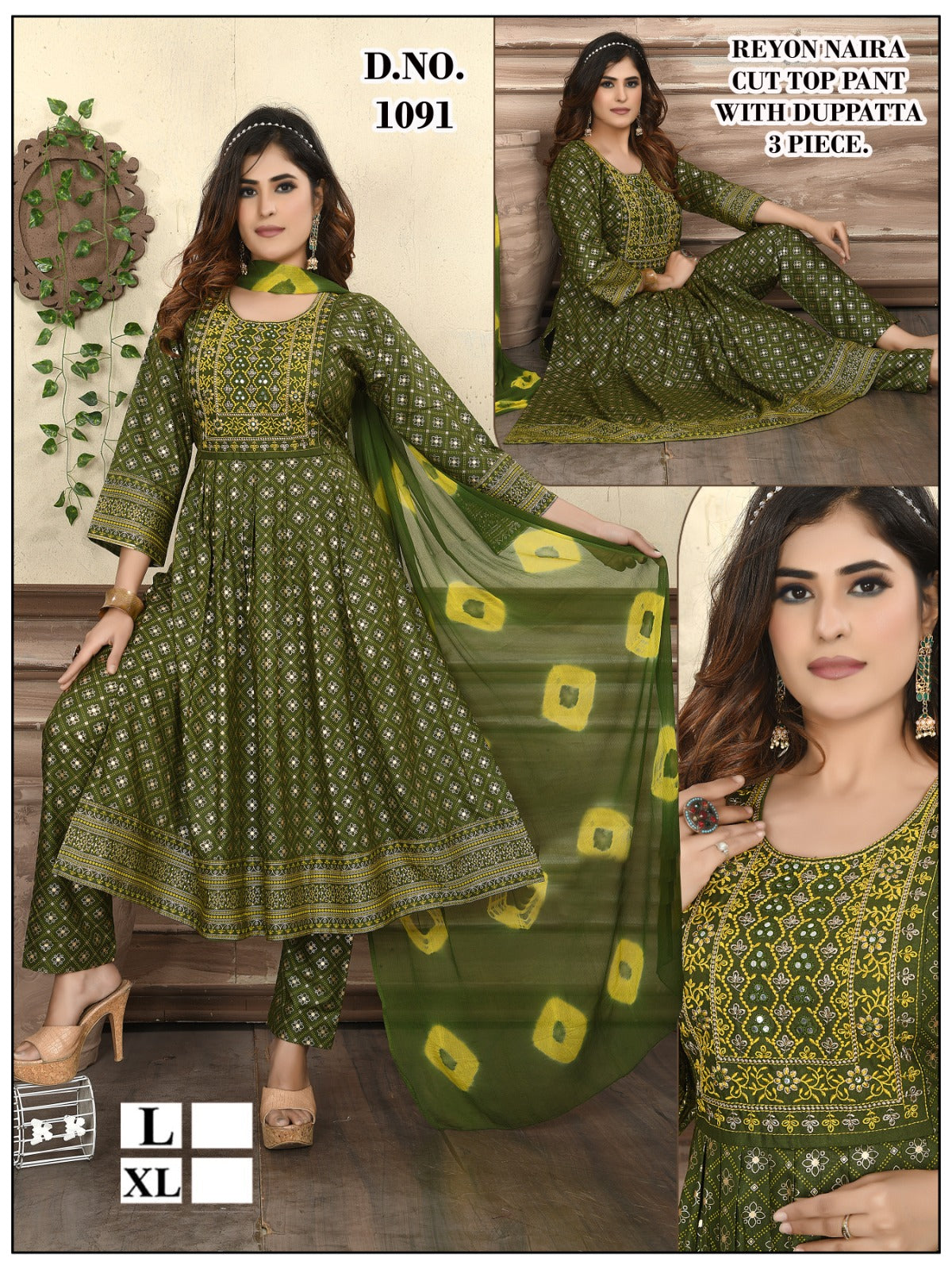 1090-1093 Violet Rayon Readymade Pant Style Suits