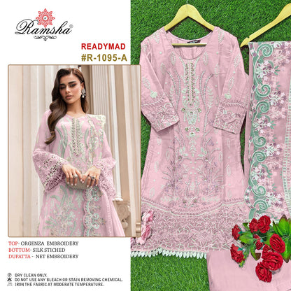 1095 Ramsha Organza Pakistani Readymade Suits