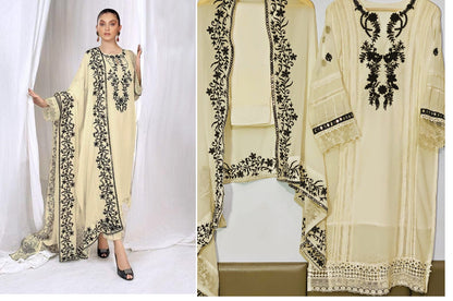 1111 Queens Art Georgette Pakistani Readymade Suits