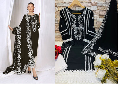 1111 Queens Art Georgette Pakistani Readymade Suits