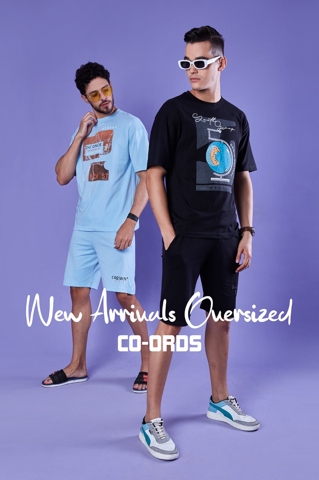 1112 Eighty Three 24S Gold Finesh Mens Co Ord Set