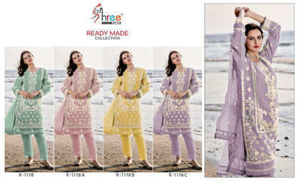1118 Shree Fabs Organza Pakistani Readymade Suits