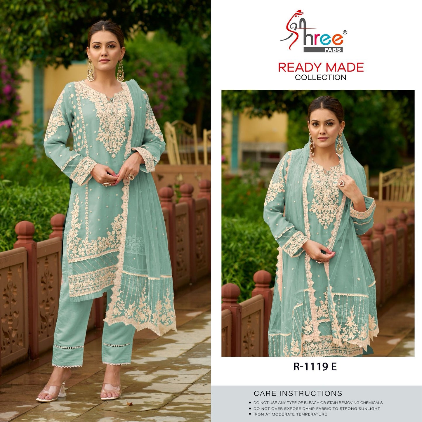 1119-Colors Shree Fabs Organza Pakistani Readymade Suits