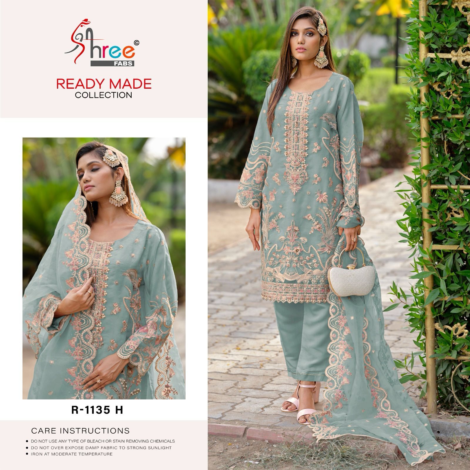 1135 Shree Fabs Organza Pakistani Readymade Suits