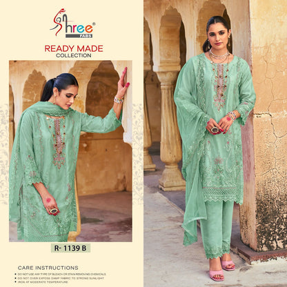 1139 Shree Fabs Organza Pakistani Patch Work Suits