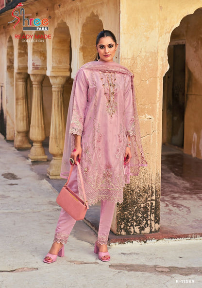1139 Shree Fabs Organza Pakistani Patch Work Suits