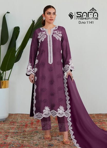 1141 Colors Safa Fashion Fab Georgette Pakistani Readymade Suits