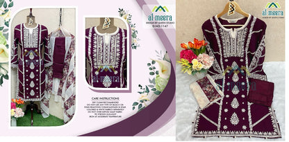 1147 Al Meera Fox Georgette Pakistani Readymade Suits