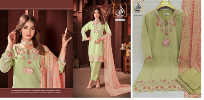 114 Al Huda Fashion Georgette Pakistani Readymade Suits