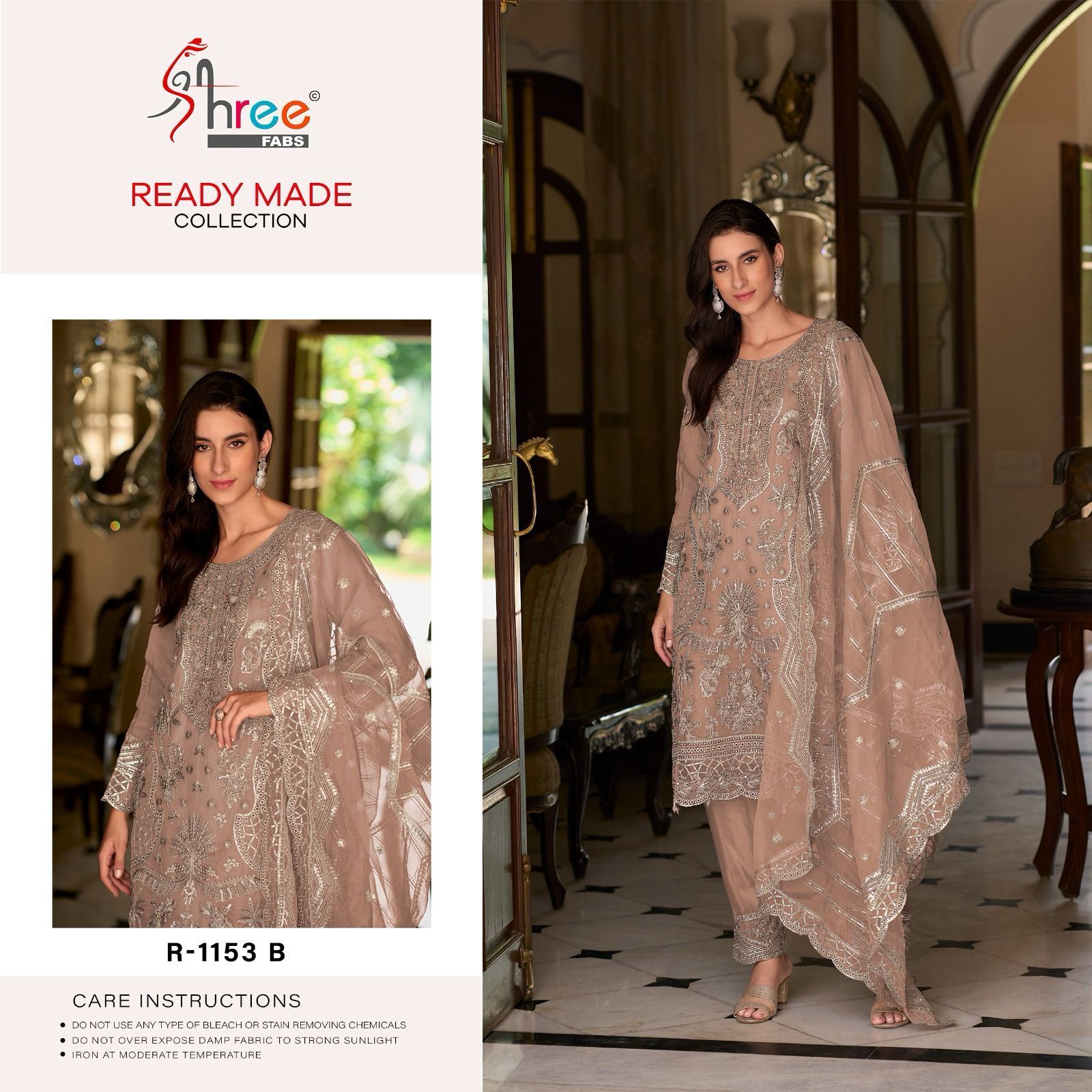1153 Shree Fabs Organza Pakistani Readymade Suits