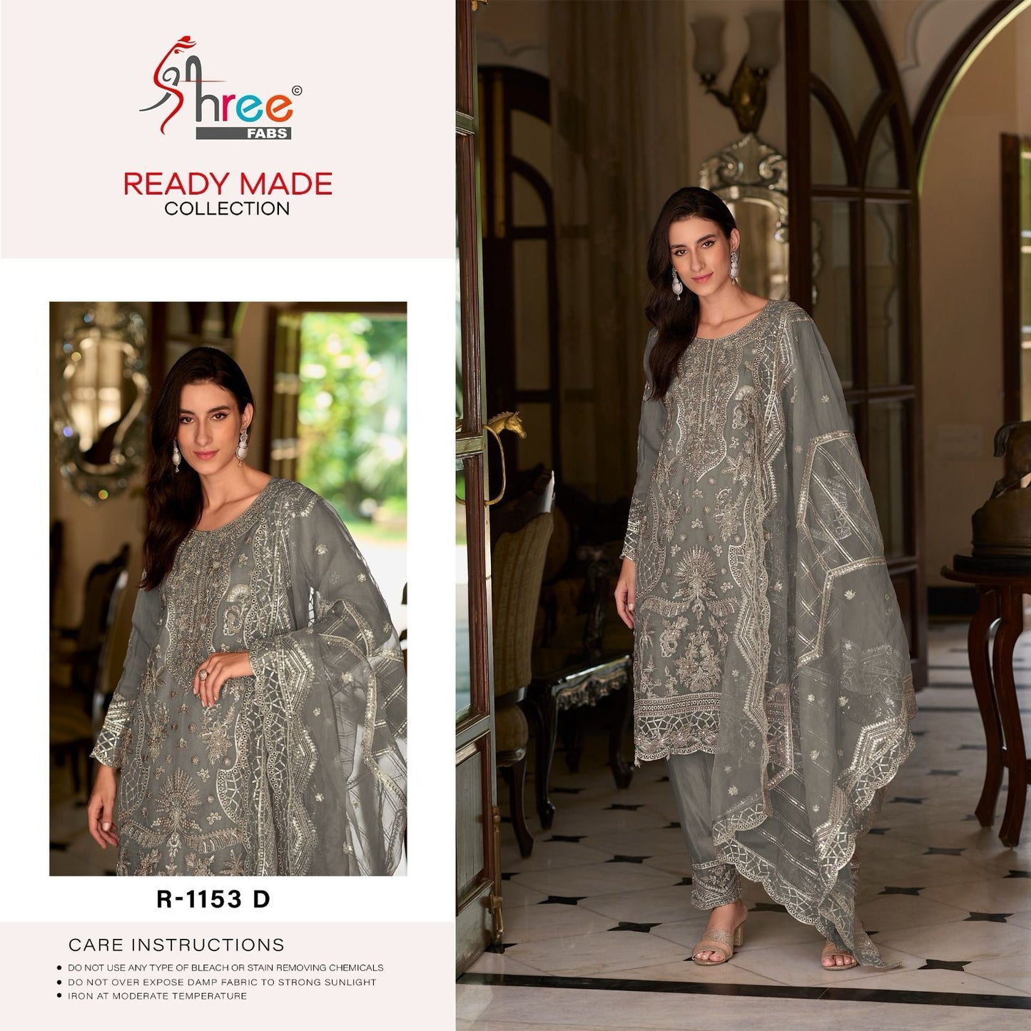 1153 Shree Fabs Organza Pakistani Readymade Suits