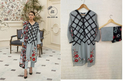 1157 Zoya Studio Fox Georgette Pakistani Readymade Suits