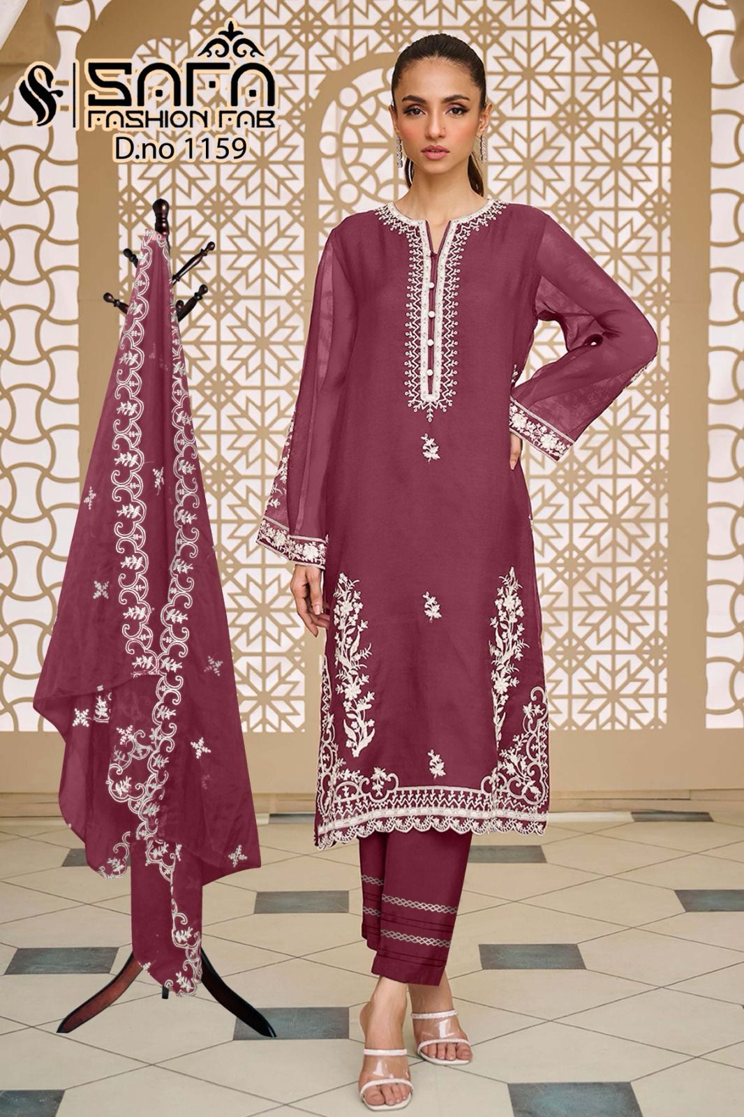 1159 Safa Fashion Fab Georgette Pakistani Readymade Suits