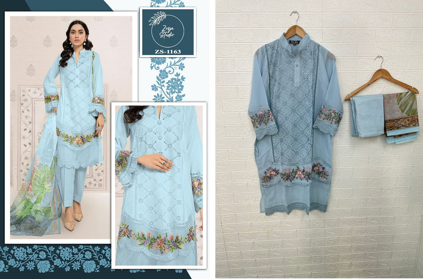 1163 Zoya Studio Fox Georgette Pakistani Readymade Suits