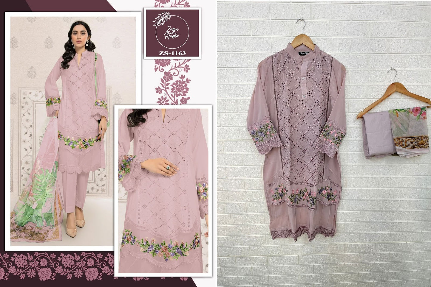 1163 Zoya Studio Fox Georgette Pakistani Readymade Suits