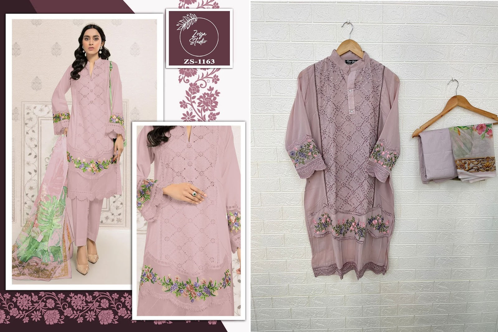 1163 Zoya Studio Fox Georgette Pakistani Readymade Suits