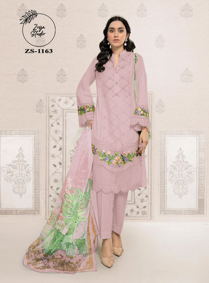 1163 Zoya Studio Fox Georgette Pakistani Readymade Suits