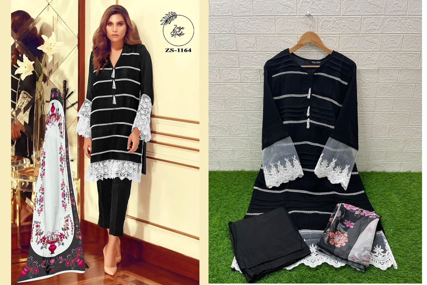 1164 Zoya Studio Fox Georgette Pakistani Readymade Suits