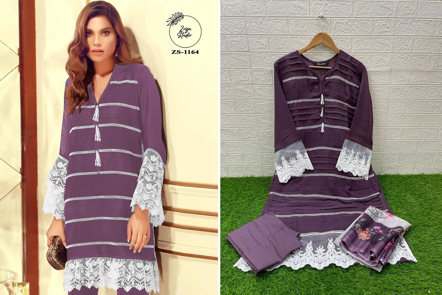 1164 Zoya Studio Fox Georgette Pakistani Readymade Suits